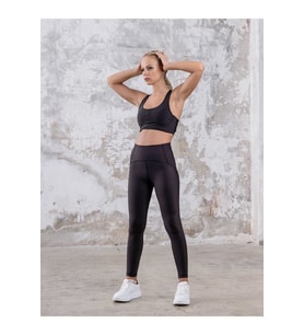 Siyah İtalyan Model Toparlayıcı Spor Tayt