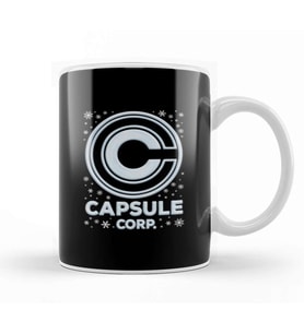 Dragon Ball Z Capsule Corporation Christmas Snow Logo Kupa Bardak Porselen