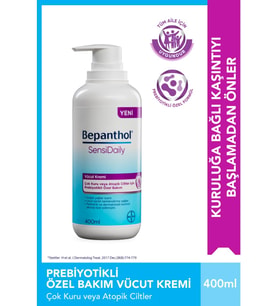 Bepanthol SensiDaily 400 ml Vücut Kremi Cilt Bakımında Prebiyotik Etki ve Aile Kullanımı
