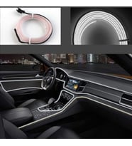 Araç Araba Içi Torpido Ledi Renkli Ip Neon Ip Led 2 Metre Beyaz NEON