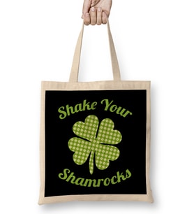 Cute & Funny Shake Your Shamrocks St Patty s Day Bez Çanta Uzun Saplı