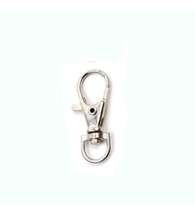 Anahtarlık Klipsi Istakoz Döner Klips Kanca 3.5 CM (25 Adet)  Gümüş