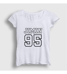 Presmono Kadın Beyaz 95 K Pop Jimin Bts T-Shirt 272121tt (Beyaz)