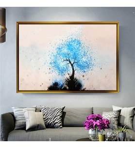 Altın Çerçeveli dekoratif tablo l1279 (Gold)