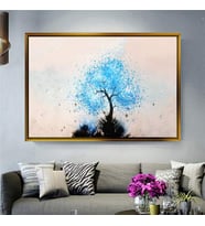 Altın Çerçeveli dekoratif tablo l1279 (Gold)