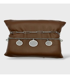 Arnes Jewelry Çelik Silver Zirkon Taşlı Bileklik