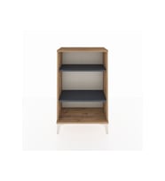 Arges Komodin 2 Raflı 60x30x96 Çam-Antrasit