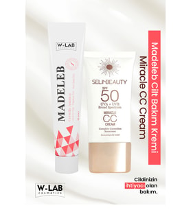 W-Lab Cosmetics Madeleb Krem 40 ml Ve  Selin Beauty Cc Krem 50 ml Set