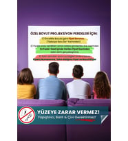 Özel Boyut Siparişleri için Projeksiyon Perdesi, Duvar Ev Sineması, Duvar Projeksiyon Perdesi