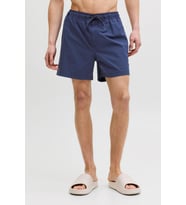 Jack & Jones JPSTMAUI Tropic Erkek Deniz Şortu Regular Fit Siyah Mayo Şort