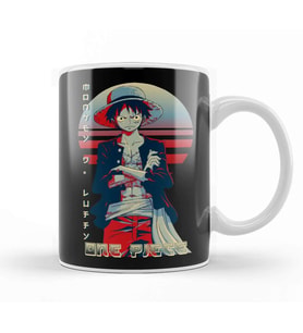 Luffy One Piece 010 Kupa Bardak Porselen