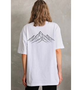 Kadın T-Shirt Nihilist Penguen Baskılı Bisiklet Yaka Kısa kol yazlık Tişört - Beyaz