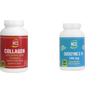Ncs Collagen 1000 mg 180 Tablet Coenzyme Q-10 100 mg 180 Tablet 2 Ürün Birden (Renksiz)