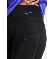 Nike Go Firm Support High Rise Black Full Length Kadın 6 Cepli Lazer Kesim Antreman Taytı Koyu Siyah