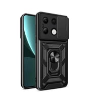 Xiaomi Redmi Note 13 4G Uyumlu Kılıf Magnetik Standlı Kamera Korumalı Zore Sürgülü Vega Kapak