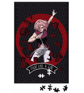 Sakura Naruto Puzzle 240 Parça Yapboz