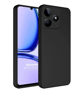 Realme C61 Kılıf First Silikon - Siyah