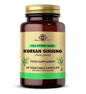 Solgar Korean Ginseng (Panax Ginseng) 50 Kapsül