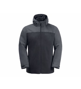 Jack Wolfskin Taubenberg 3in1 Jkt Erkek Outdoor Montu 1115311-6350 Gri