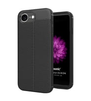 Microsonic Apple iPhone 16e Kılıf Deri Dokulu Silikon Siyah (Siyah)
