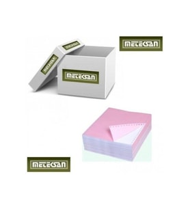 Meteksan Sürekli Form Kağıdı 1 Nüsha 11x24 Cm 60 GR 200 Li (Karışık)