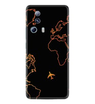 Xiaomi Mi 13 Lite Kılıf Silikon Desen Özel Seri Harita ve Uçak 1777