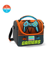 Coral High Kids Gri Turuncu Gamer Desenli Thermo Beslenme Çantası 11746
