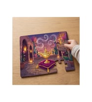 Aladdin'in Sihirli Lambası Tasarımlı 24 Parça Ahşap Çocuk Puzzle
