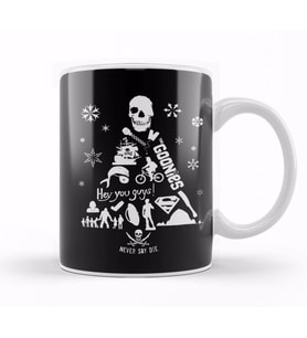 Goonies Christmas Tree Silhouette Kupa Bardak Porselen