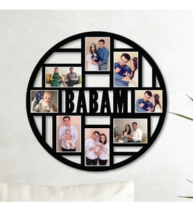 Babalar Gününe Özel Baskılı 8 Fotoğraflı Ahşap Tablo - Kişiye Özel Duvar Tablosu (UV BASKI) UV-Baskı teknolojisiyle gerçekleştirilen bu üründe fotoğraflarınız solma ve çıkma yapmaz.