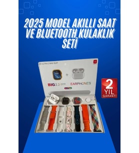 Yeni Nesil 7 Kordonlu Arama Bildirim Özellikli Kulaklık Hediyeli Akıllı Saat