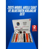 Yeni Nesil 7 Kordonlu Arama Bildirim Özellikli Kulaklık Hediyeli Akıllı Saat