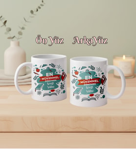 Kişiye Özel En Mükemmel Öğretmen Kupa Bardak