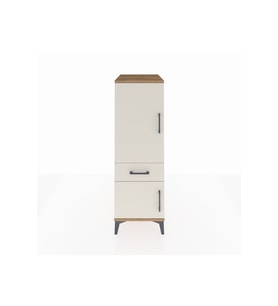 Kronos Dolap 2 Raflı Tek Çekmeceli 2 Kapaklı 44x59x134 Çam-Aytaşı