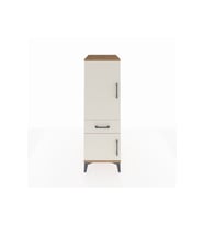 Kronos Dolap 2 Raflı Tek Çekmeceli 2 Kapaklı 44x59x134 Çam-Aytaşı