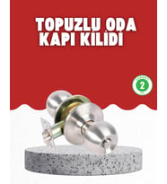 Estetik Güvenli Topuzlu Kapı Kilidi