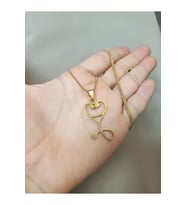 Steteskop Doktor Sağlık Hastane Gold Renk 316L Paslanmaz Çelik Figür Kolye (Gümüş)