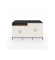 Kronos Konsol 4 Raflı 4 Kapaklı 176x59x99 Antrasit-Aytaşı/Çam