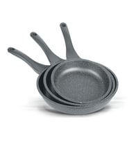 ThermoAd Döküm 3'lü Tava Seti 20, 24, 28 cm Gri