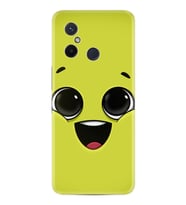 Xiaomi Redmi 12c Kılıf Resimli Desenli Silikon Platinium Series White Green 1833