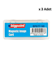 Bigpoint Akrilik Mıknatıslı İsimlik Şeffaf x 3 Adet