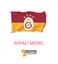 GS Bayrağı Sopalı 2 adet - 75 x 105 ölçüsünde raşel kumaş