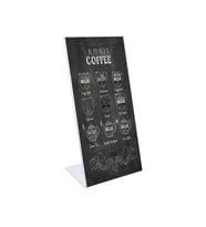 L Tipi Dikey 10x21cm Pleksi Masaüstü Şeffaf Föylük Broşürlük Fiyatlık 10lu Paket
