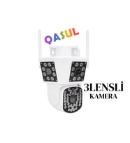6mp 3 Lensli Akıllı Yapay Zeka Uyarısı ile 2.4g Kablosuz Ptz Kamera 10X Zoom CMR70