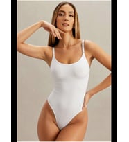 Night Kadın Dikişsiz Örgü Askılı Full Body