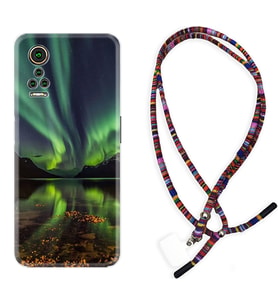 General Mobile GM 21 Pro GM 22 Pro Plus Kılıf Boyun Asklı Rasta Silikon Kuzey Işıkları 1327