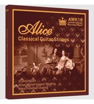 Alice AWR18-N Klasik Gitar Tel Seti - Long Life Crystal (Normal Tension)  Özel Anti-Oksidan Kaplama ile Uzatılmış Tel Ömrü, Sıcak ve Dengeli Akustik Tonlar  Ölçü: 4/4 Klasik Gitarlar İçin (6'lı Tam Takım Set)