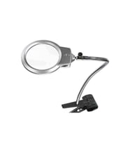 Mandallı Ayarlanabilir Başlıklı Led Işıklı Büyüteç 130 mm
