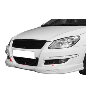 Chery Niche Uyumlu A3 Sedan Ön Tampon Altı Fiber (Gündüz Farlı) 2011 Ve Sonrası