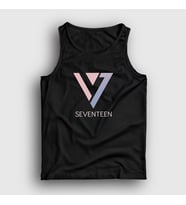 Presmono Unisex Siyah Logo K Pop Seventeen Atlet 549508tt